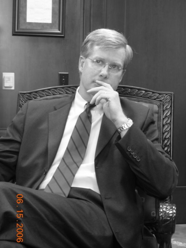 Judge Fuller in his chambers - photo by Phil Flemings
